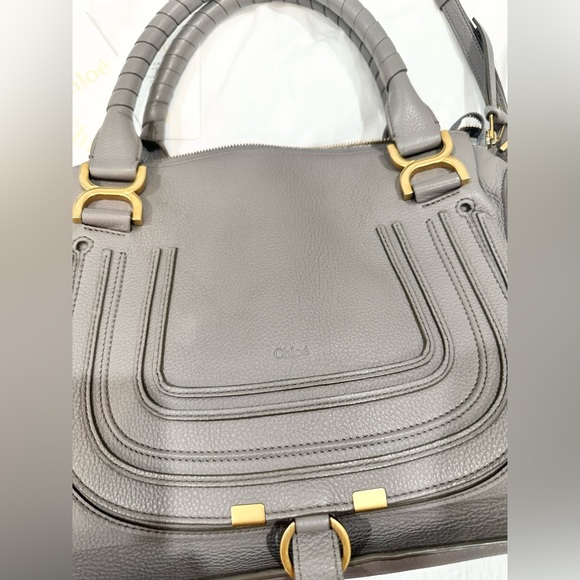 Chloé Marcie Double Carry - Cashmere Gray - Picture 6 of 9